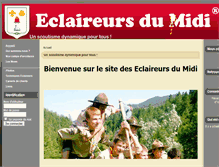 Tablet Screenshot of eclaireursdumidi.fr